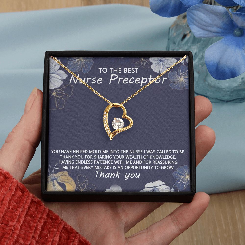 Congratulations Jewelry Necklace, Nurse Preceptor Gift, nurse preceptor Jewelry thank you Card Necklace To The Best Nurse Preceptor Necklace On Graduation Gift Necklace Graduation Gift for Her Forever Love Necklace