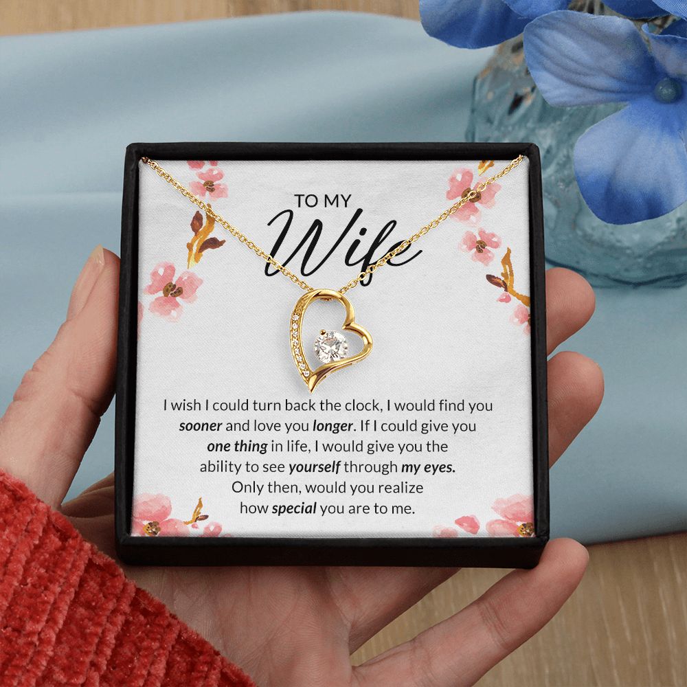 Birthday Gifts For Wife, Necklace Gifts For Wife From Husband, To My Wife Jewelry For Women , To My Wife Necklace  from Husband Wedding Anniversary Present For Wife, Beautiful Wife Jewelry Christmas11 Forever Love Necklace