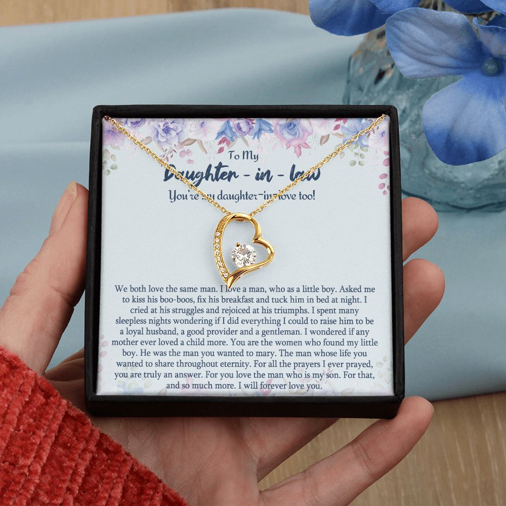 Daughter In Law Gifts Ideas, Daughter In Law Necklace, Gifts For Future Daughter In Law, Daughter In Law Birthday Gifts, Daughter-in-law Gifts From Mother In Law, Birthday Gifts For Daughter3 Forever Love Necklace