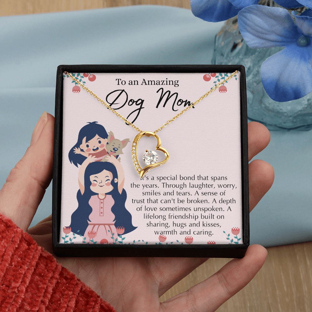 Love Knot Necklace, Dog Mom Gift For Mother's Day, Dog Mom Necklace For Women, Dog Mama Sentimental Gift, Dog Lover Gifts For Her, Unique Forever Love Necklace