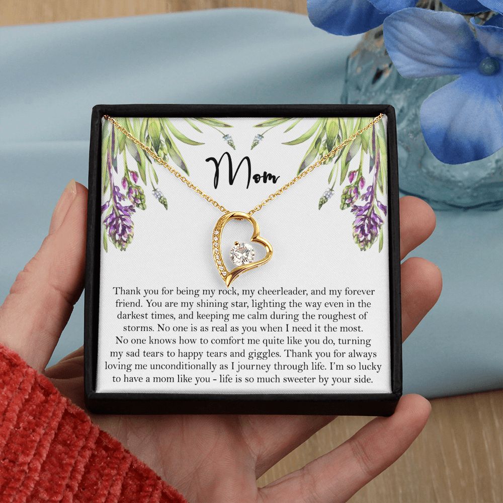 To My Mom Necklace, Gift For Mom, Mother's Day Gift from Daughter, Mom Jewelry Gift for Mothers Day, Birthday Gift for Mother, Moms Gift from Daughter Son, Necklace for Mom Mother 6 Forever Love Necklace