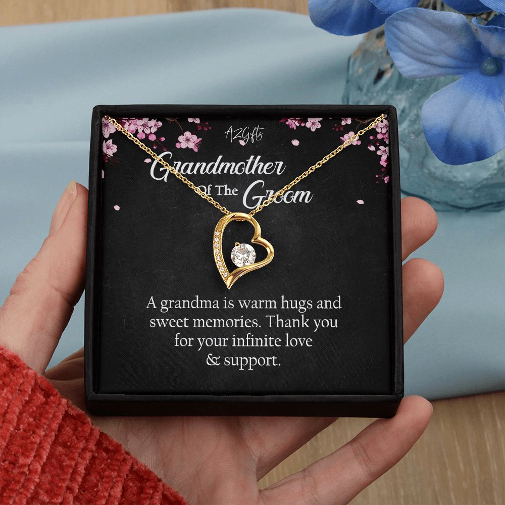 To My Grandmother Necklace, Gift for Grandmother Necklace, Mothers Day Gift For Grandma Nana, Grandma Jewelry From Grandchildren GrandKids , Jewelry Box Gift For Grandma Grandmother Forever Love Necklace
