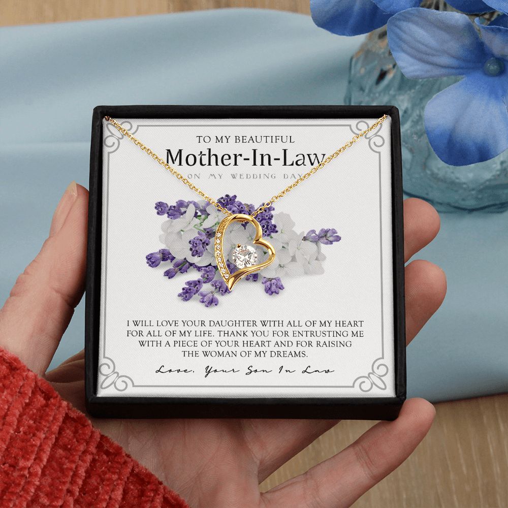 Mother in Law Necklace, Jewelry for Women, Future Mother in Law Gifts from Daughter in Law, Mother of Bride Gifts For Mother in Law, Birthday Gifts For Mother In Law From Daughter In Law9 Forever Love Necklace