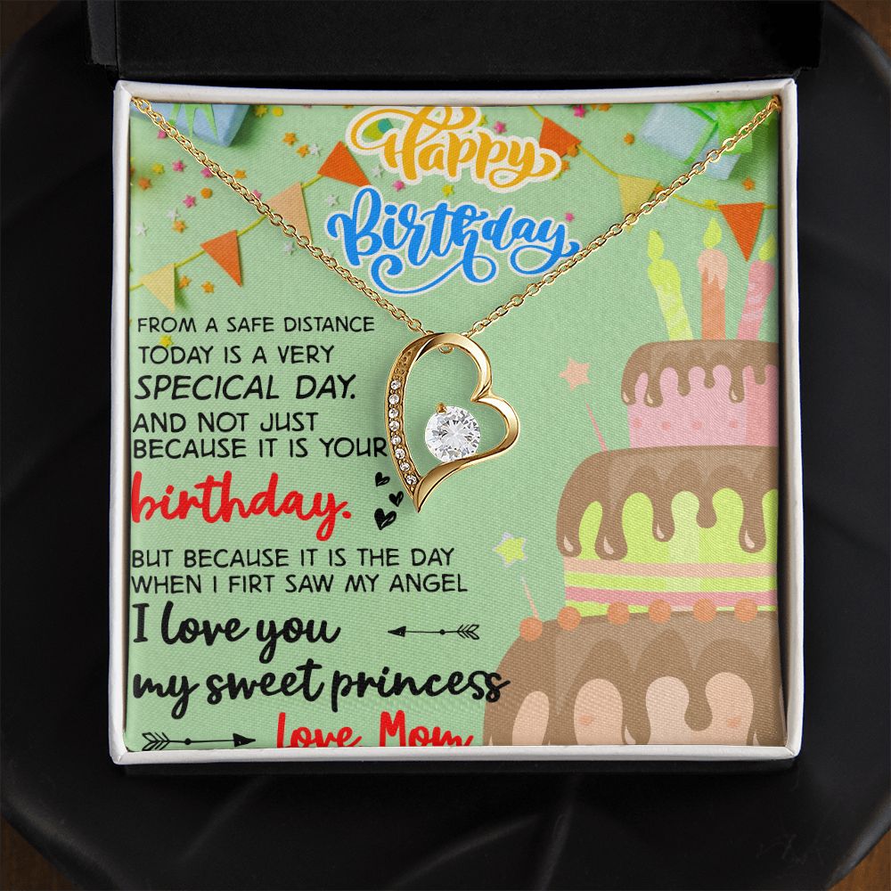 Mother Daughter Gift Ideas, To My Daughter Gift Necklace from Mom, Jewelry Pendant Present for Daughter, Birthday Christmas Gift Graduation Gifts for Daughters, Mother and Daughter Necklace 31 Forever Love Necklace