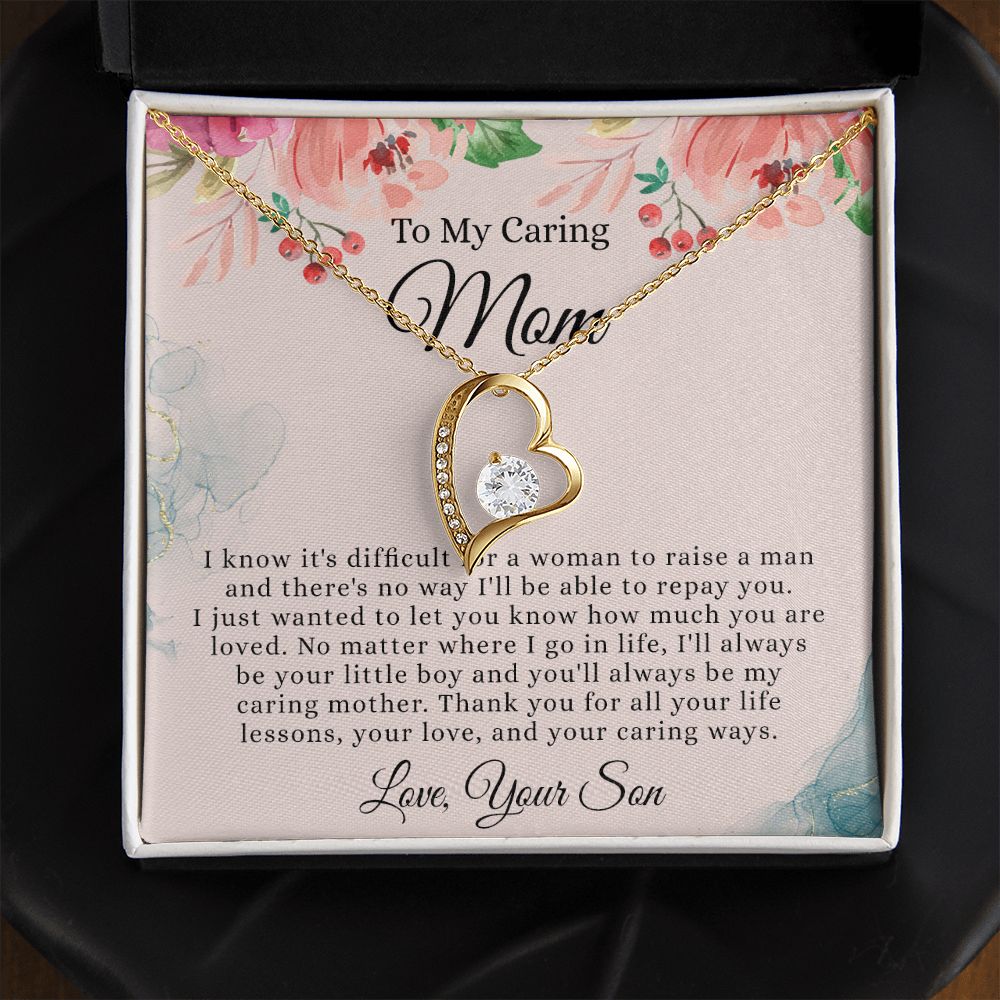 To My Mom Necklace, Mom Gift From Son, Mom gifts, Gift for Mom From Son, Mom Mothers Day Gift From Son, To my Mom Necklace, Mom Gift Necklace, Mother Birthday Gift From Son Forever Love Necklace