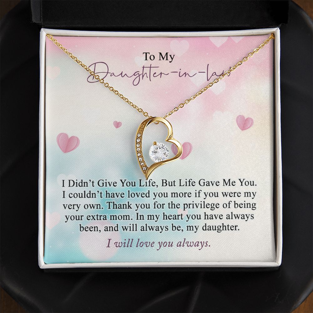 Daughter In Law Gifts Ideas, Daughter In Law Necklace, Gifts For Future Daughter In Law, Daughter In Law Birthday Gifts, Daughter-in-law Gifts From Mother In Law, Birthday Gifts For Daughter5 Forever Love Necklace