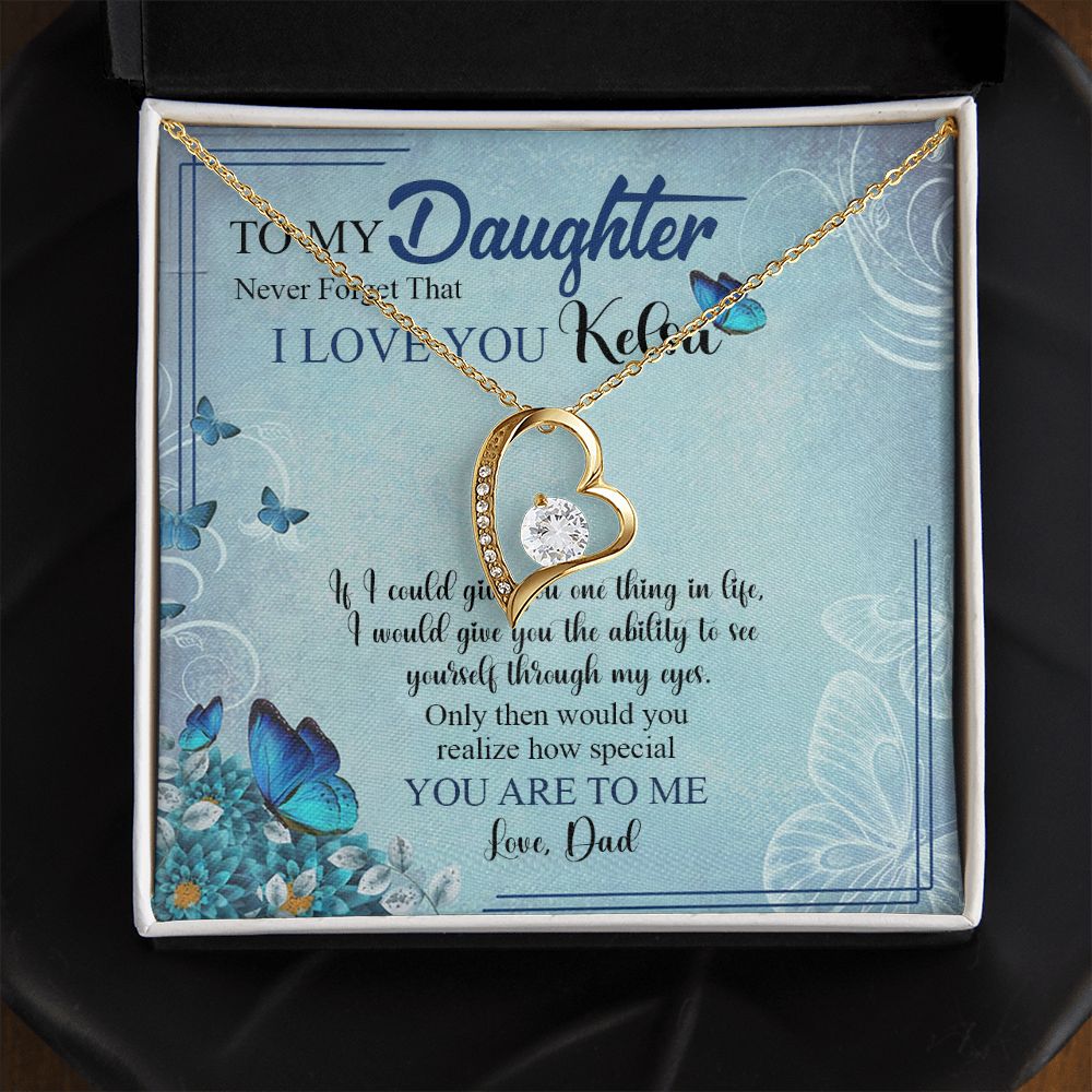 Mother Daughter Gift Ideas, To My Daughter Gift Necklace from Mom, Jewelry Pendant Present for Daughter, Birthday Christmas Gift Graduation Gifts for Daughters, Mother and Daughter Necklace 21 Forever Love Necklace