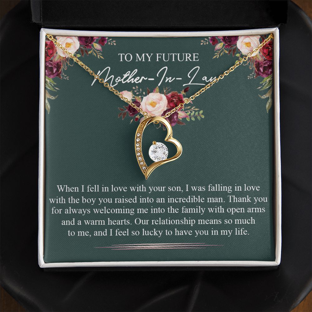 Mother in Law Necklace, Jewelry for Women, Future Mother in Law Gifts from Daughter in Law, Mother of Bride Gifts For Mother in Law, Birthday Gifts For Mother In Law From Daughter In Law5 Forever Love Necklace