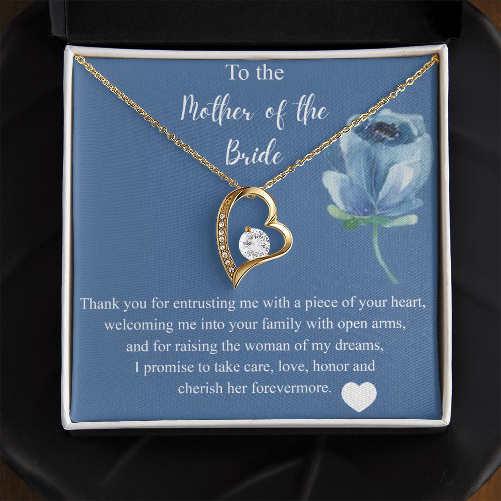 Mother Of The Bride Gift From Groom, Alluring Beauty Necklace, Future Mom Forever Love Necklace