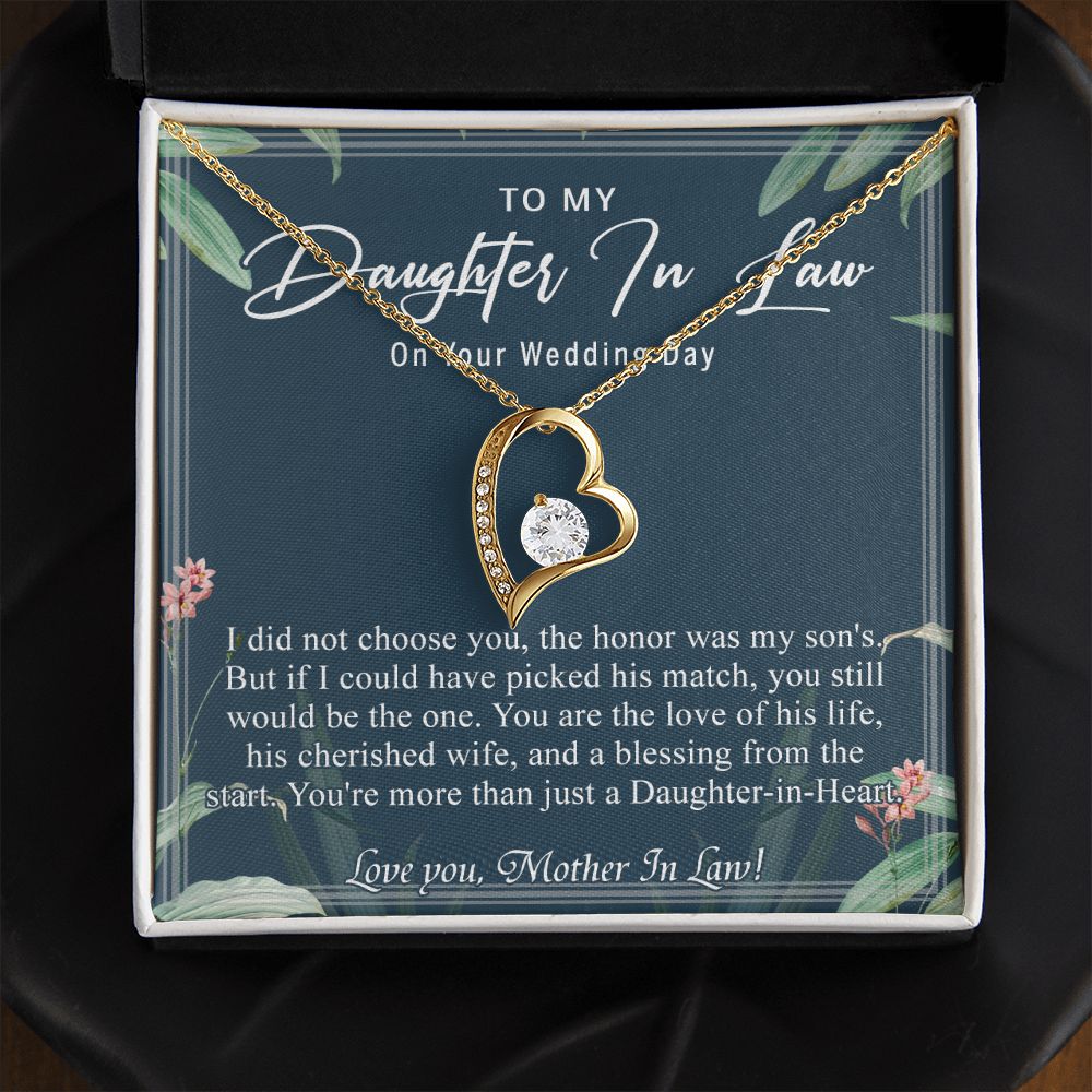 Daughter In Law Gifts Ideas, Daughter In Law Necklace, Gifts For Future Daughter In Law, Daughter In Law Birthday Gifts, Daughter-in-law Gifts From Mother In Law, Birthday Gifts For Daughter6 Forever Love Necklace