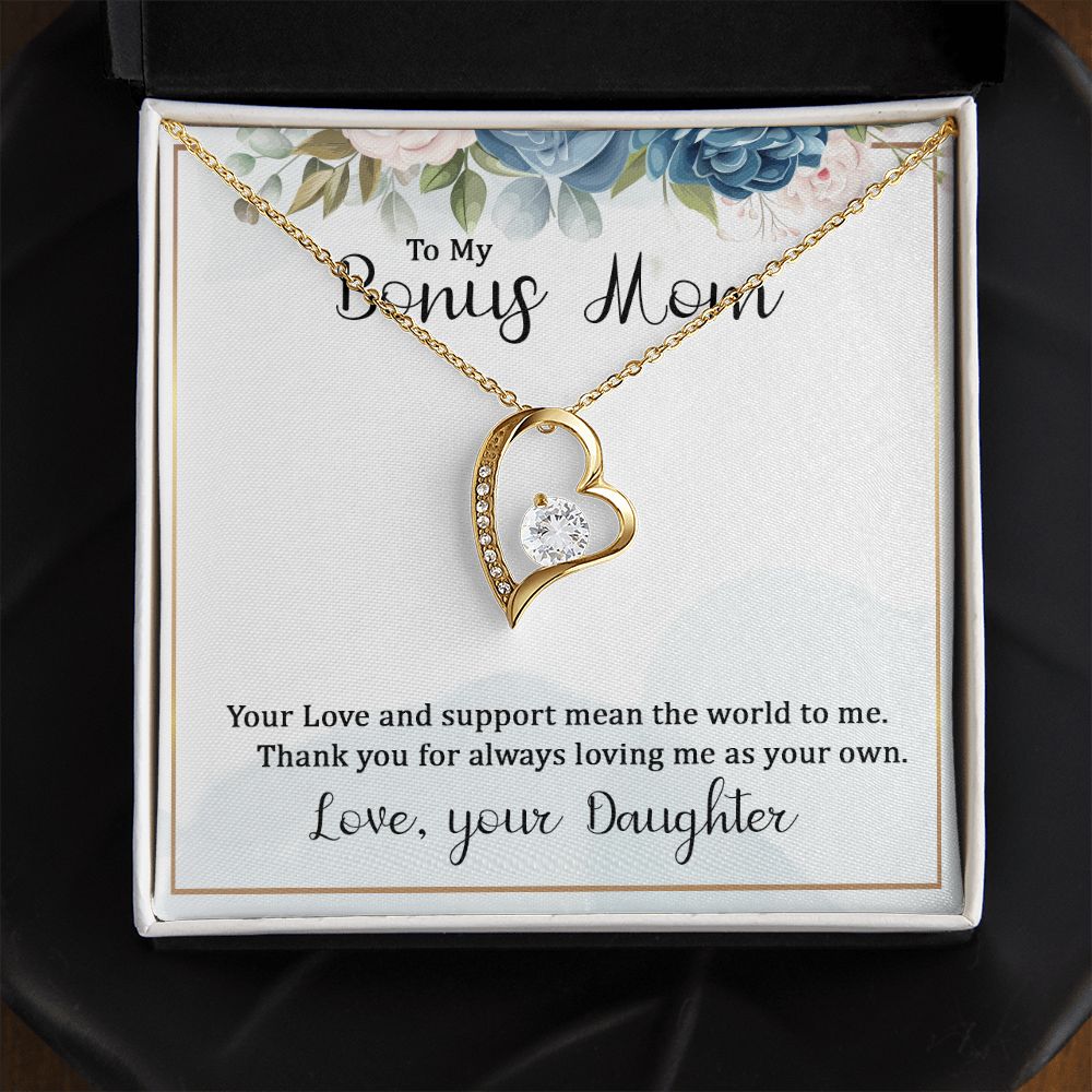 Mother Daughter Necklace as Daughter Gift from Mom, Mom Necklace as Christmas Gift for Mom from Son, Birthday Gift for Mother in Law Necklace, Bonus Mom Gifts for Step Mom Necklace6 Forever Love Necklace