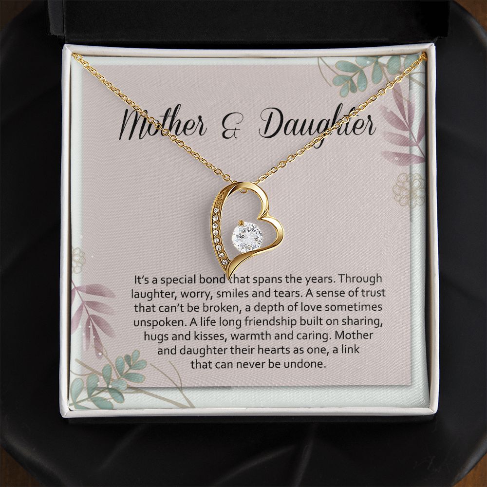 Mom Necklace Gifts for Mom from Daughter to Mom Gifts for Mothers Day from Daughter, To My Mom Necklace from Daughter to Mom Birthday Gifts Necklace with Message Card and Gift Box2245 Forever Love Necklace