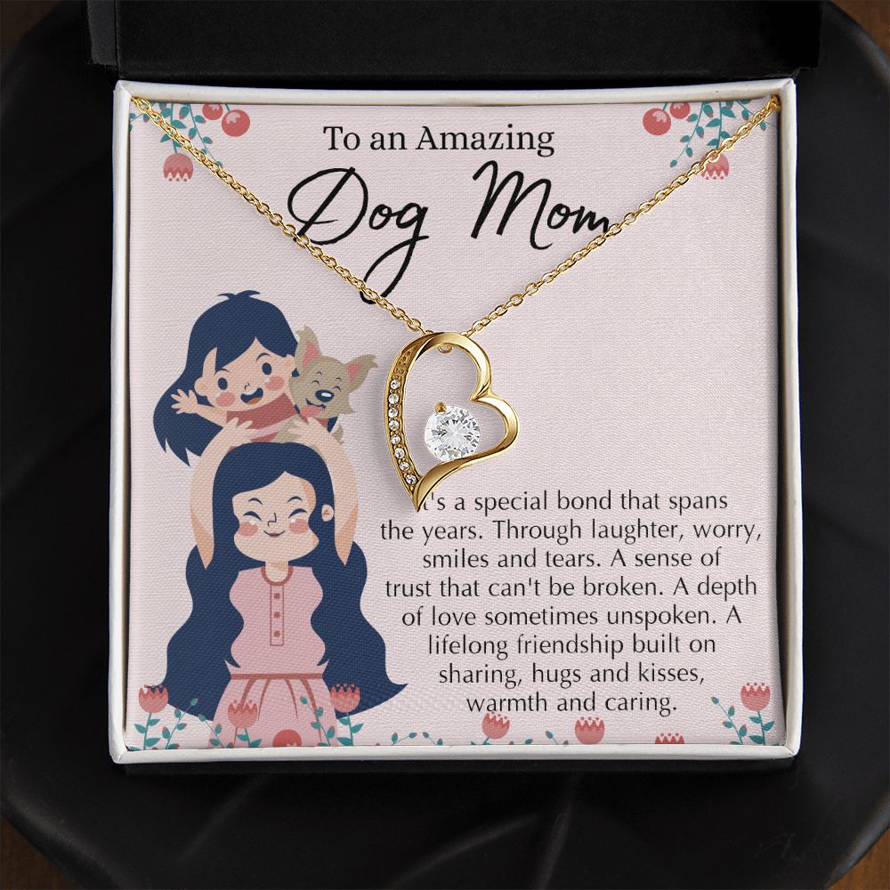 Love Knot Necklace, Dog Mom Gift For Mother's Day, Dog Mom Necklace For Women, Dog Mama Sentimental Gift, Dog Lover Gifts For Her, Unique Forever Love Necklace