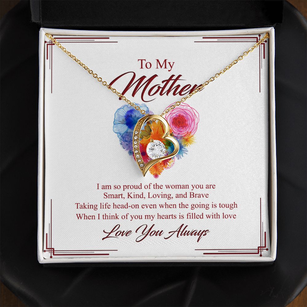 To My Mom Necklace, Gift For Mom, Mother's Day Gift from Daughter, Mom Jewelry Gift for Mothers Day, Birthday Gift for Mother, Moms Gift from Daughter Son, Necklace for Mom Mother 8 Forever Love Necklace