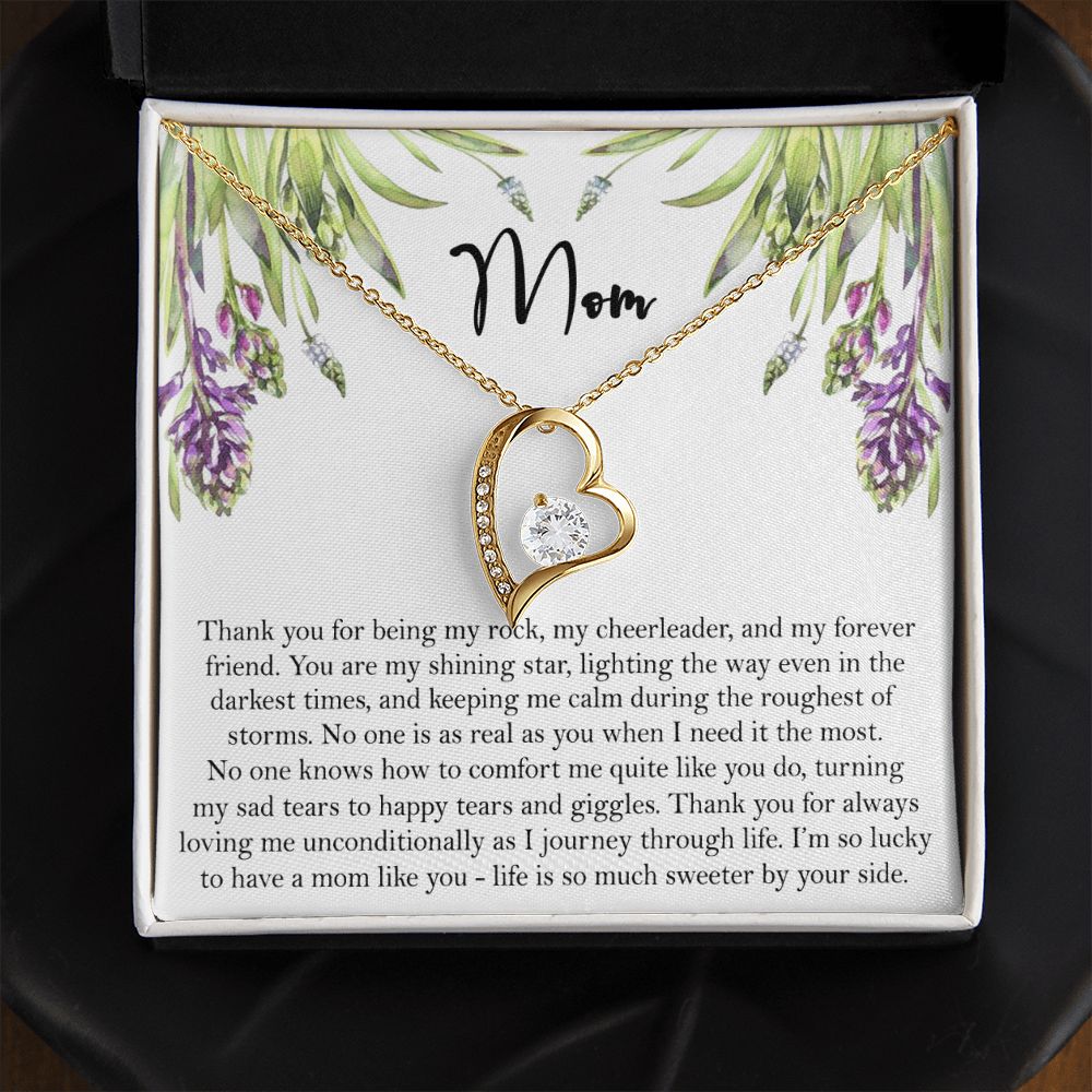 To My Mom Necklace, Gift For Mom, Mother's Day Gift from Daughter, Mom Jewelry Gift for Mothers Day, Birthday Gift for Mother, Moms Gift from Daughter Son, Necklace for Mom Mother 6 Forever Love Necklace