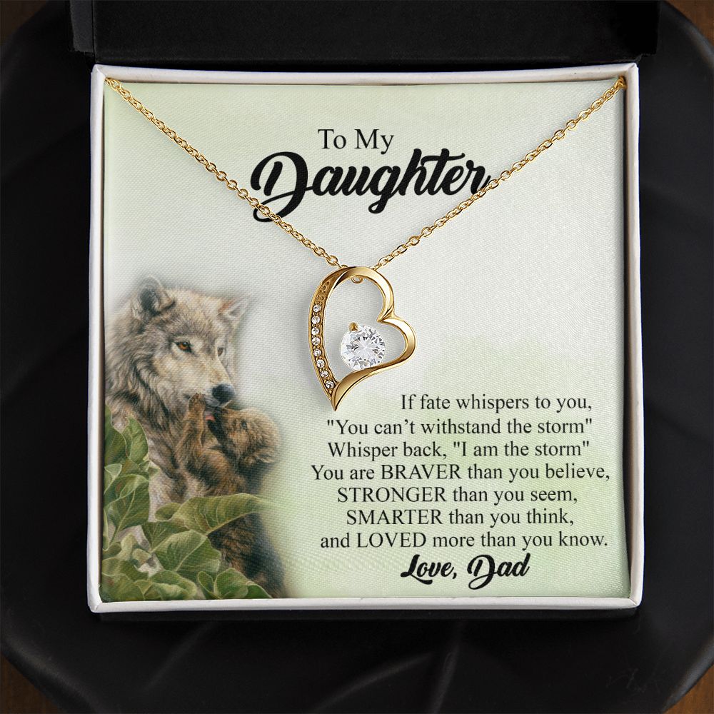 Mother Daughter Gift Ideas, To My Daughter Gift Necklace from Mom, Jewelry Pendant Present for Daughter, Birthday Christmas Gift Graduation Gifts for Daughters, Mother and Daughter Necklace 27 Forever Love Necklace