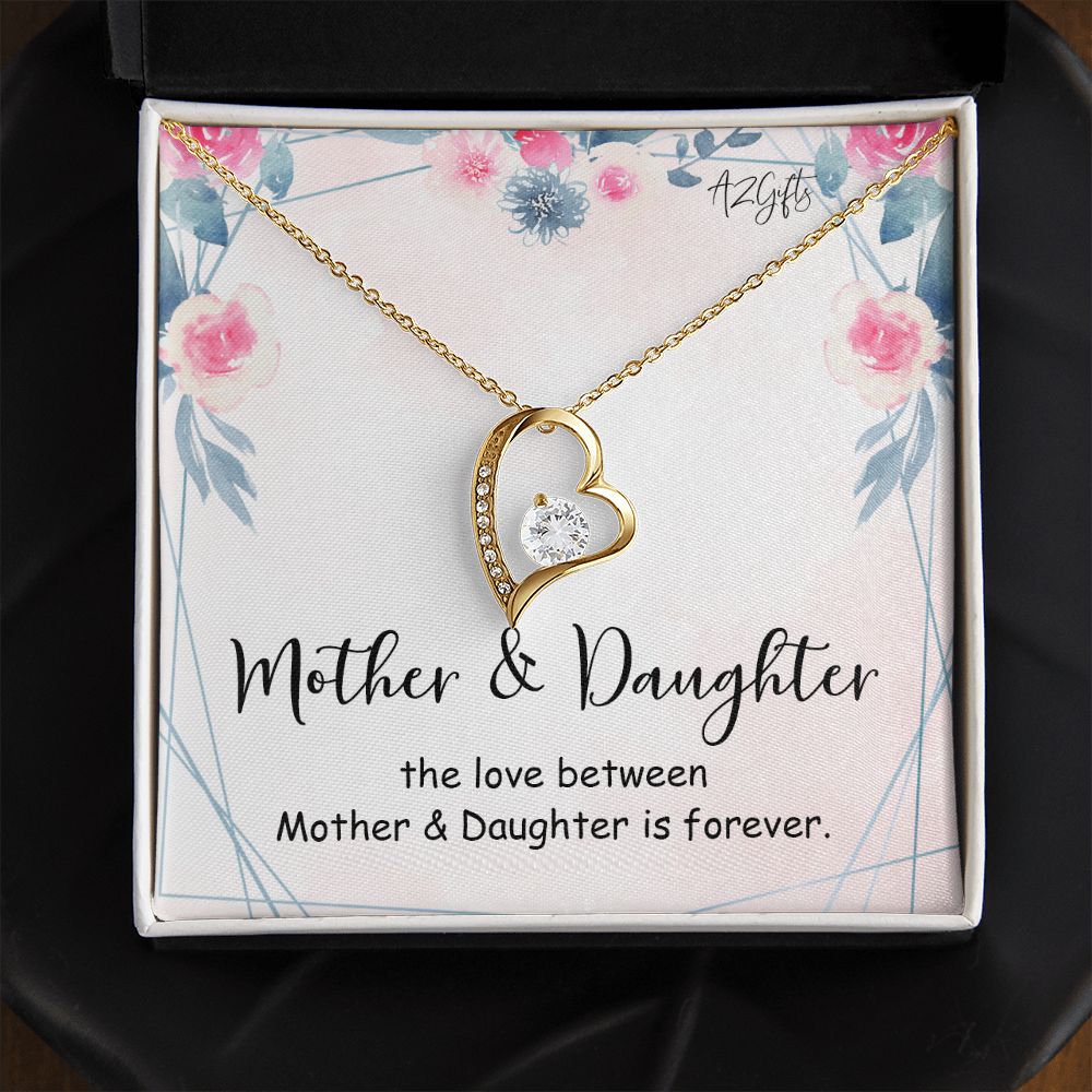 Mom Necklace Gifts for Mom from Daughter to Mom Gifts for Mothers Day from Daughter, To My Mom Necklace from Daughter to Mom Birthday Gifts Necklace with Message Card and Gift Box Forever Love Necklace