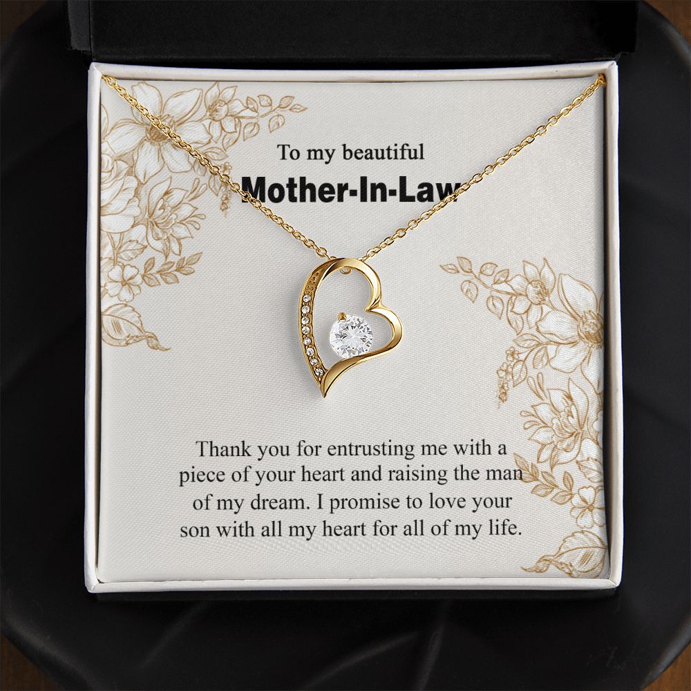 Mother in Law Necklace, Jewelry for Women, Future Mother in Law Gifts from Daughter in Law, Mother of Bride Gifts For Mother in Law, Birthday Gifts For Mother In Law From Daughter In Law14 Forever Love Necklace