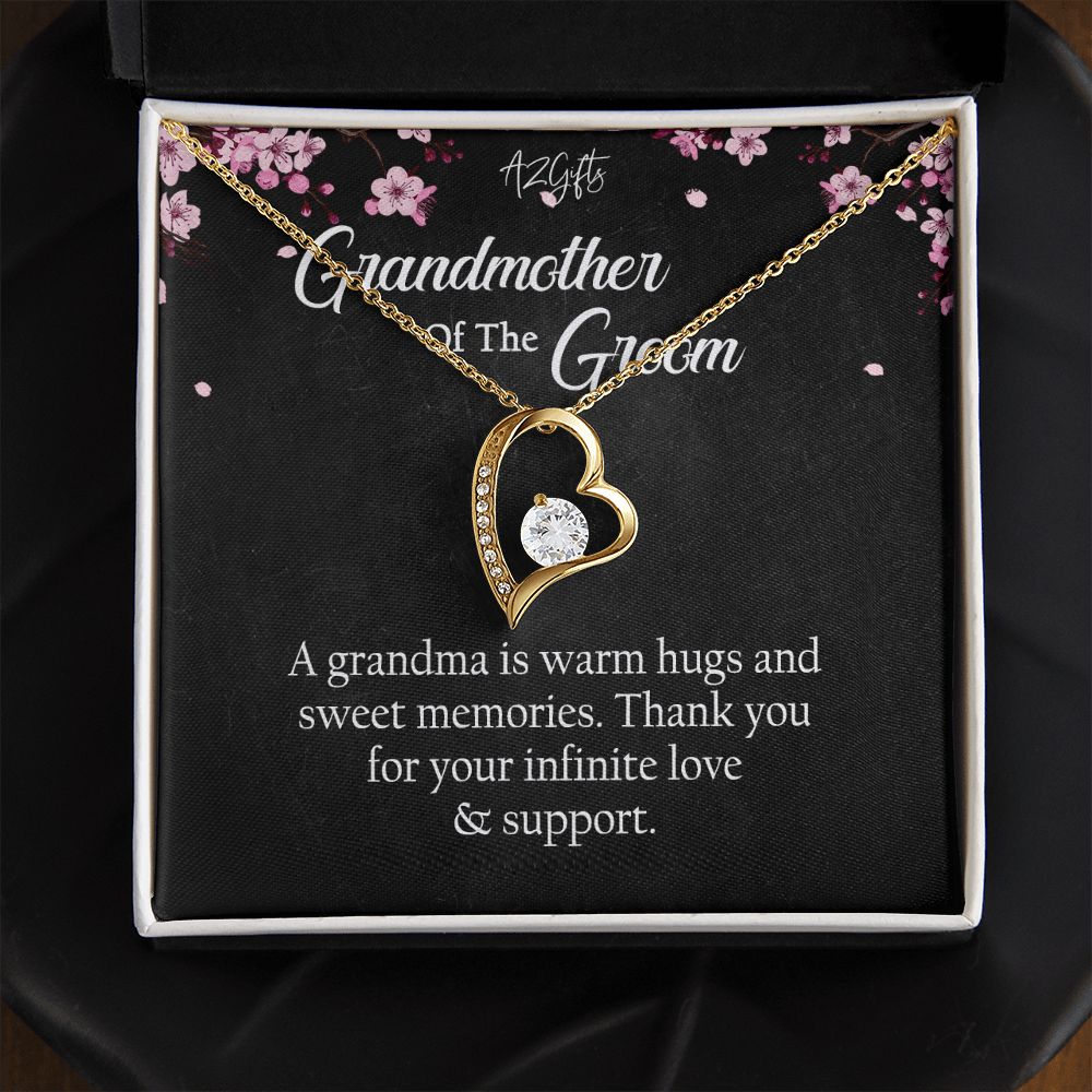 To My Grandmother Necklace, Gift for Grandmother Necklace, Mothers Day Gift For Grandma Nana, Grandma Jewelry From Grandchildren GrandKids , Jewelry Box Gift For Grandma Grandmother Forever Love Necklace