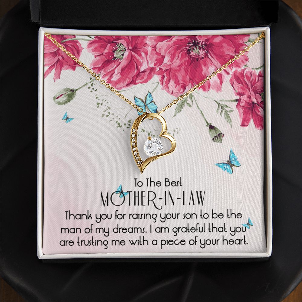 Mother in Law Necklace, Jewelry for Women, Future Mother in Law Gifts from Daughter in Law, Mother of Bride Gifts For Mother in Law, Birthday Gifts For Mother In Law From Daughter In Law1 Forever Love Necklace
