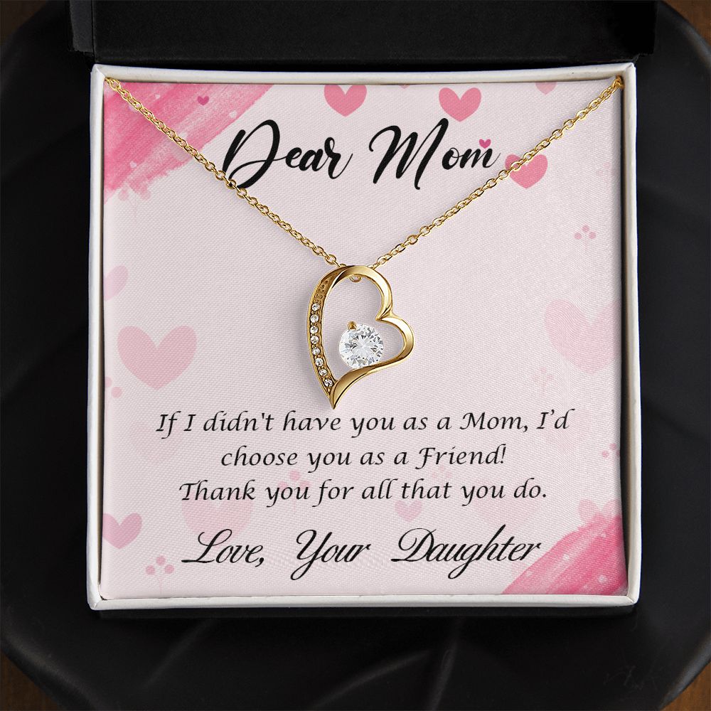 To My Mom Necklace, Gift For Mom, Mother's Day Gift from Daughter, Mom Jewelry Gift for Mothers Day, Birthday Gift for Mother, Moms Gift from Daughter Son, Necklace for Mom Mother 10 Forever Love Necklace