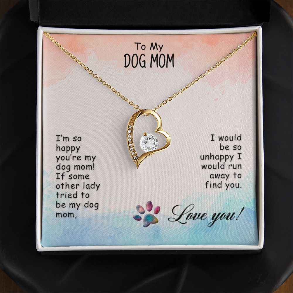 Love Knot Necklace, Dog Mom Gift For Mother's Day, Dog Mom Necklace For Women, Dog Mama Sentimental Gift, Dog Lover Gifts For Her, Unique2 Forever Love Necklace