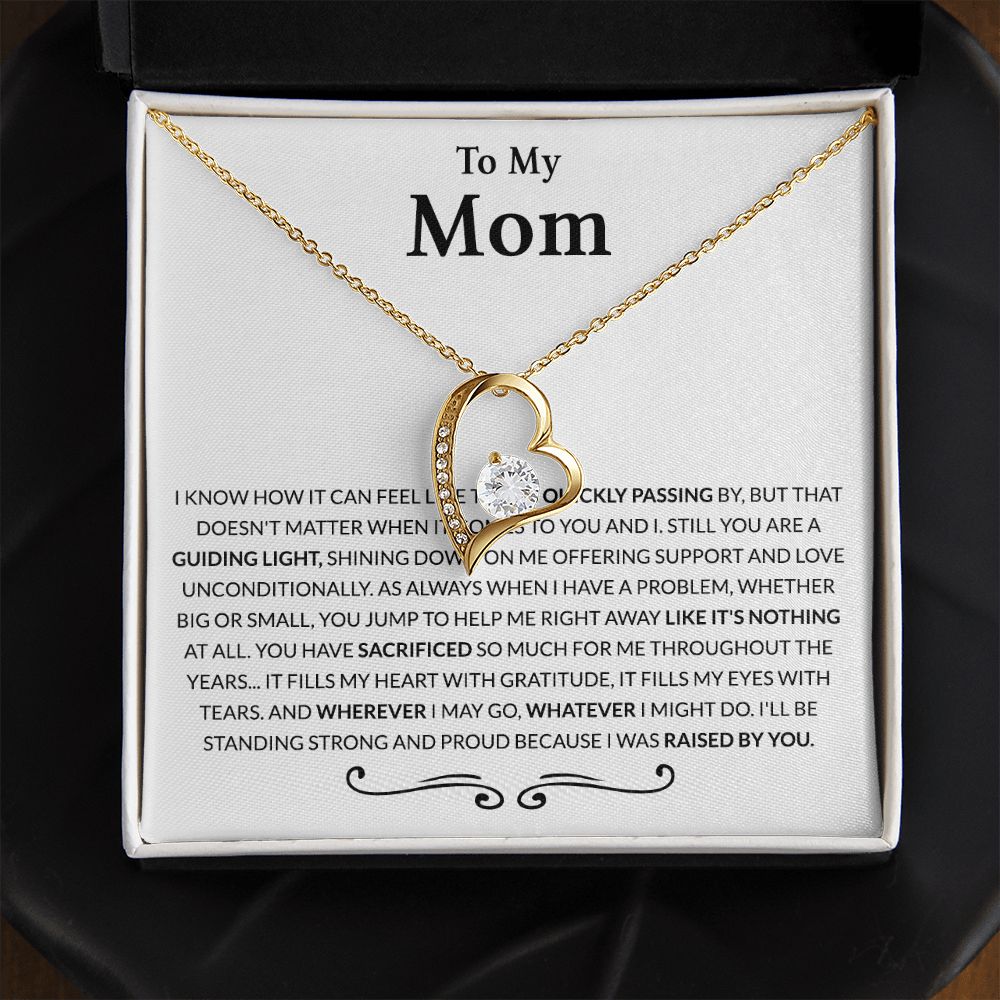 Gift for Mom from Daughter Moms Birthday Meaningful Gift for Mom Wedding Gifts Forever Love Necklace