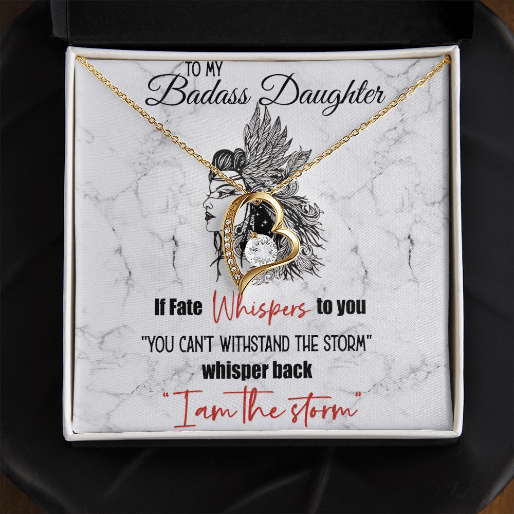 Bonus Daughter Gifts From Stepdad, Step Daughter Gifts From Stepmom, Stepdaughter Gifts From Stepdad, Father Stepdaughter Necklace, To My Bonus Daughter Necklaces, Christmas Gifts For Bonus10 Forever Love Necklace
