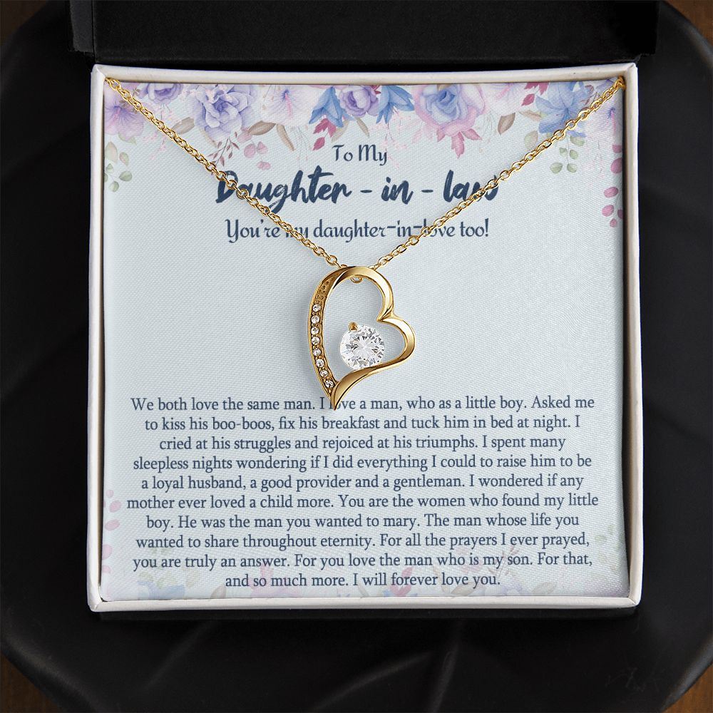 Daughter In Law Gifts Ideas, Daughter In Law Necklace, Gifts For Future Daughter In Law, Daughter In Law Birthday Gifts, Daughter-in-law Gifts From Mother In Law, Birthday Gifts For Daughter3 Forever Love Necklace
