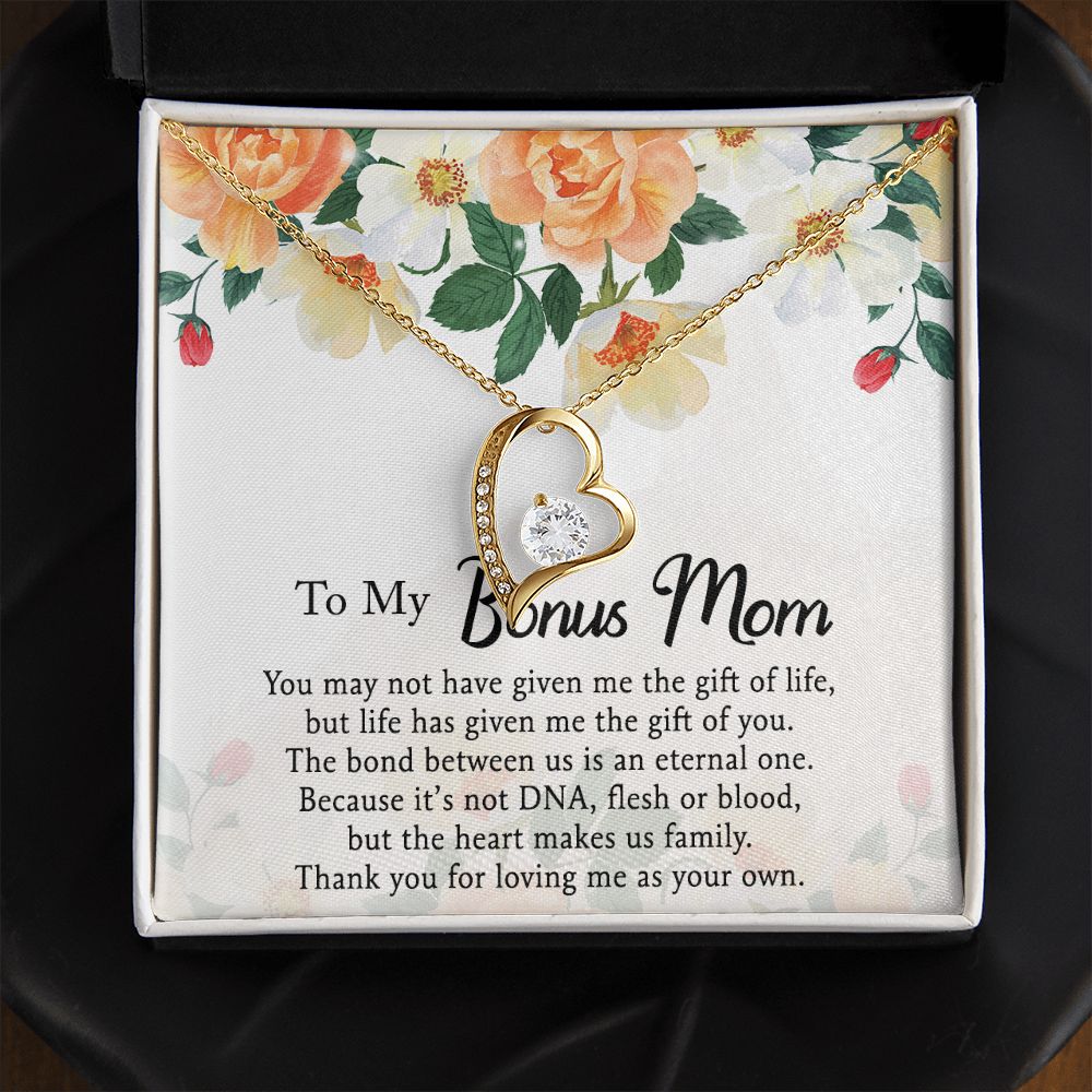 Mother Daughter Necklace as Daughter Gift from Mom, Mom Necklace as Christmas Gift for Mom from Son, Birthday Gift for Mother in Law Necklace, Bonus Mom Gifts for Step Mom Necklace5 Forever Love Necklace