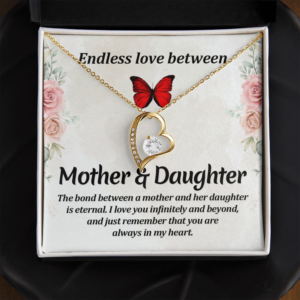 To My Mom Necklace, Gift For Mom, Mother's Day Gift from Daughter, Mom Jewelry Gift for Mothers Day, Birthday Gift for Mother, Moms Gift from Daughter Son, Necklace for Mom Mother 11 Forever Love Necklace