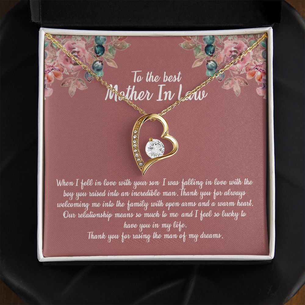 Mother in Law Necklace, Jewelry for Women, Future Mother in Law Gifts from Daughter in Law, Mother of Bride Gifts For Mother in Law, Birthday Gifts For Mother In Law From Daughter In Law11 Forever Love Necklace