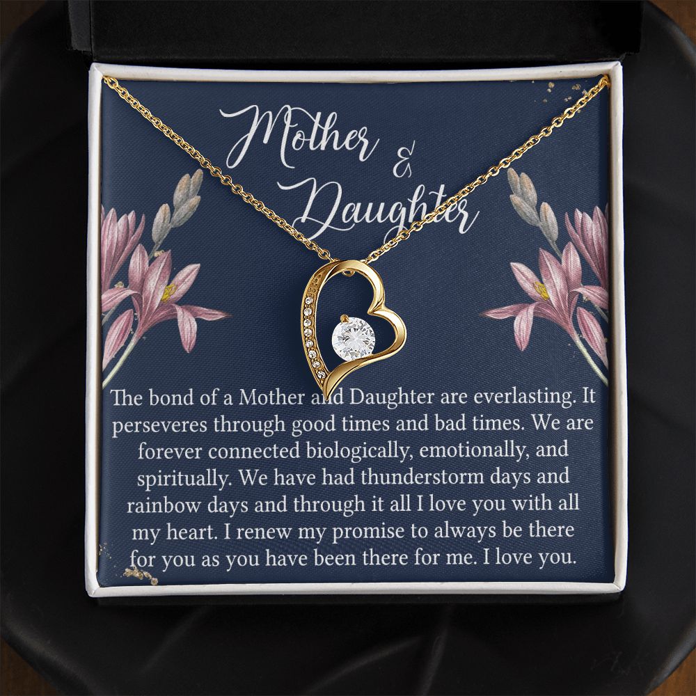 To My Mother Necklace Mom Bestfriend Best Mommy Mother In Law Stepmom For Mothers Day Birthday From Son Daughter Stepson Stepdaughter Necklace Gift Forever Love Necklace