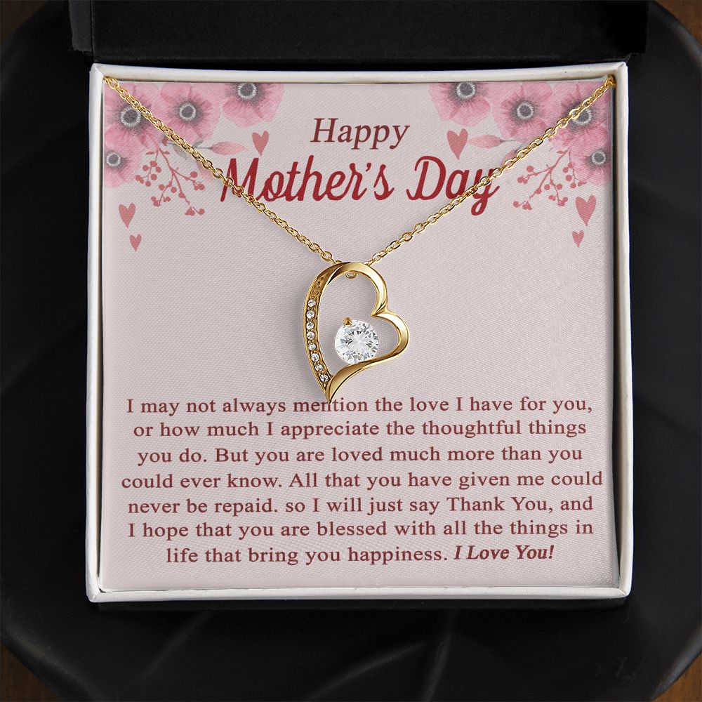 vTo My Mom Angel Mother Necklace Pendant Gift From Daughter Or Son With Message Card Gift For Mom Forever Love Necklace