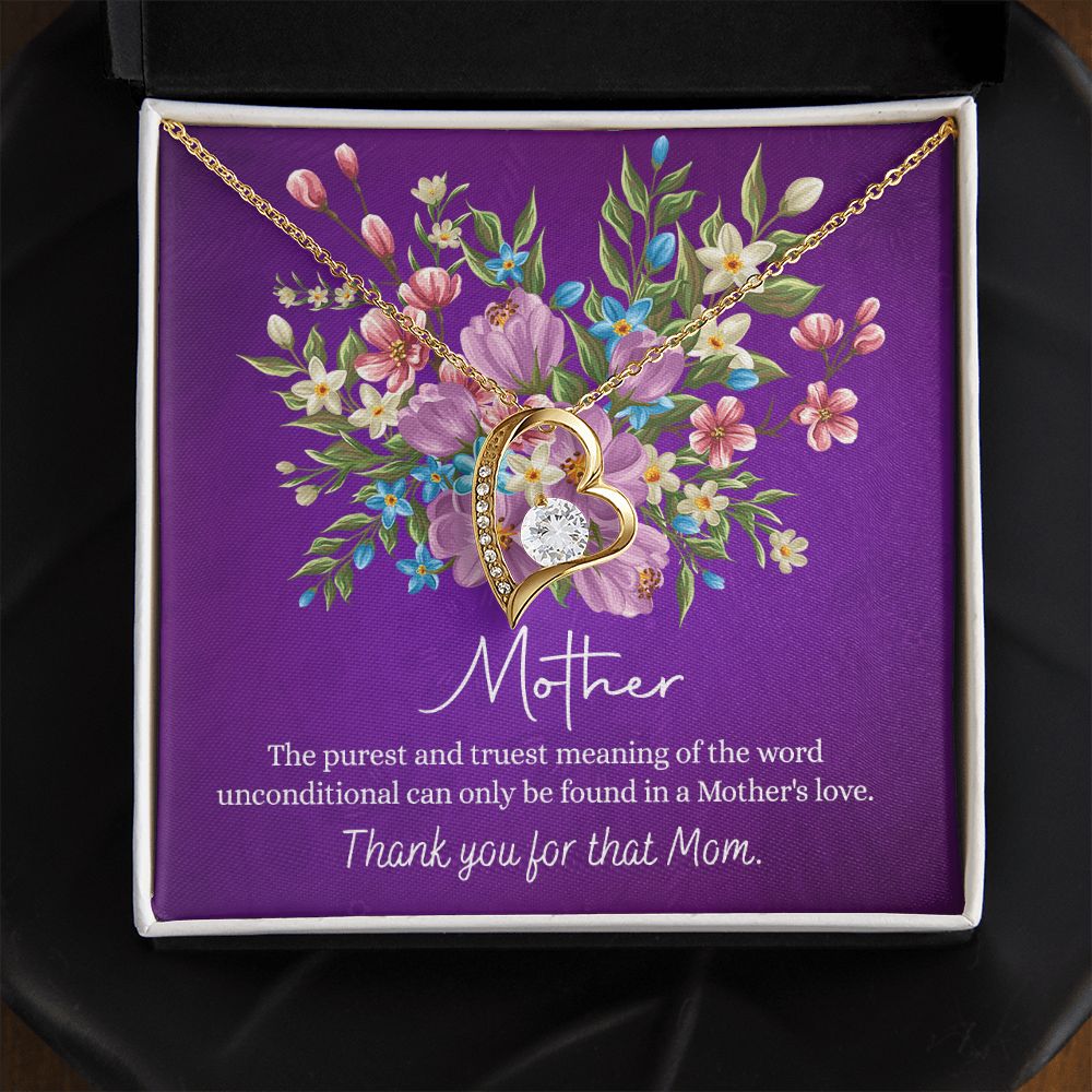 Happy Mother's Day Gift for Mom from Daughter Message Card Necklace Gift Idea Mother Jewelry Mom Necklace from Daughter To My Mom Love Knot Necklace Pendant Forever Love Necklace