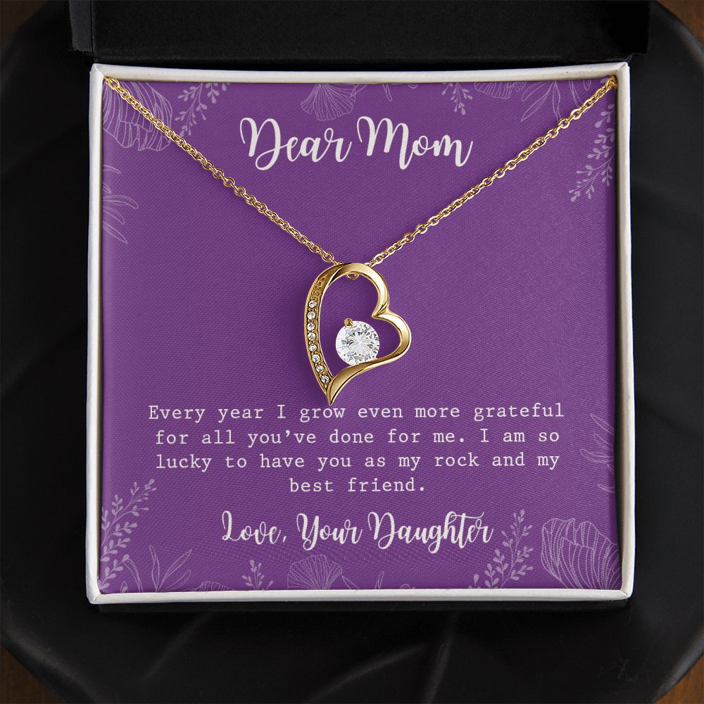 Mom Necklace Gifts for Mom from Daughter to Mom Gifts for Mothers Day from Daughter, To My Mom Necklace from Daughter to Mom Birthday Gifts Necklace with Message Card and Gift Box2234 Forever Love Necklace