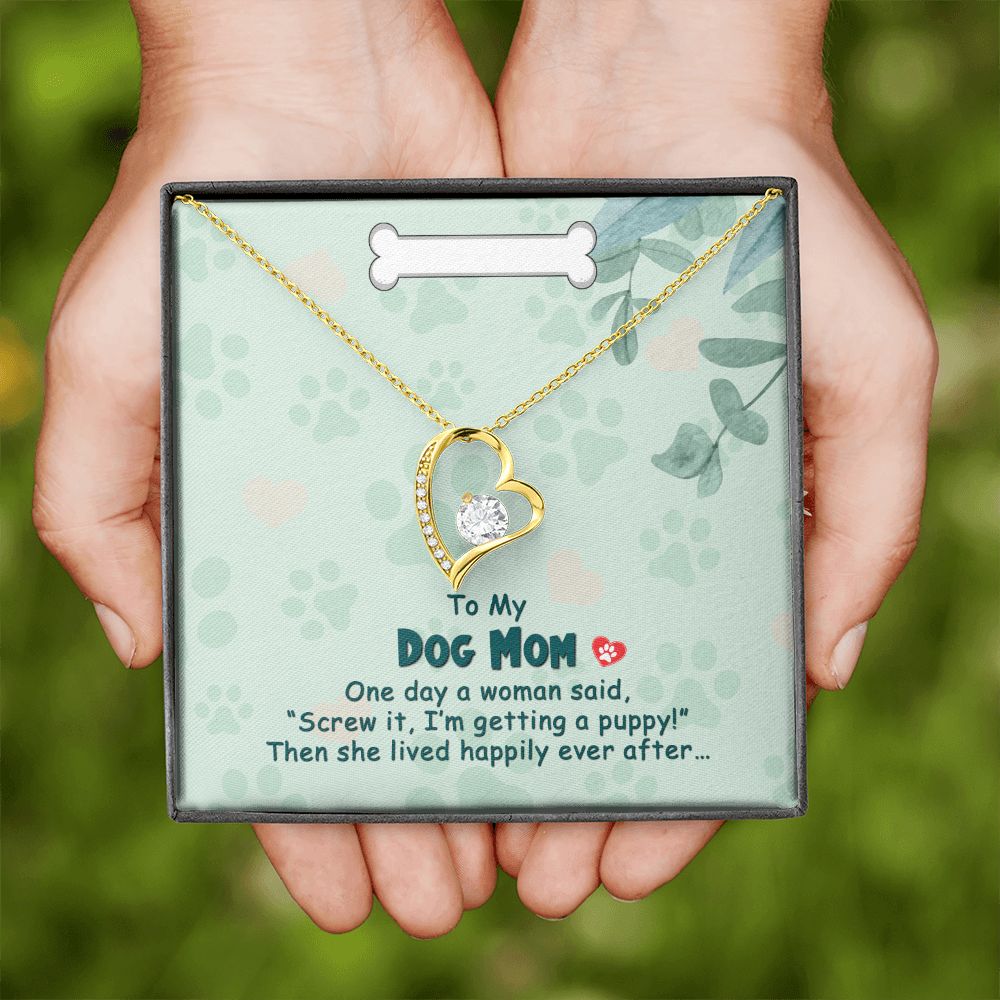 Love Knot Necklace, Dog Mom Gift For Mother's Day, Dog Mom Necklace For Women, Dog Mama Sentimental Gift, Dog Lover Gifts For Her, Unique1 Forever Love Necklace