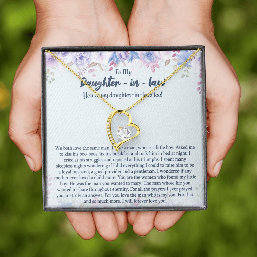 Daughter In Law Gifts Ideas, Daughter In Law Necklace, Gifts For Future Daughter In Law, Daughter In Law Birthday Gifts, Daughter-in-law Gifts From Mother In Law, Birthday Gifts For Daughter3 Forever Love Necklace