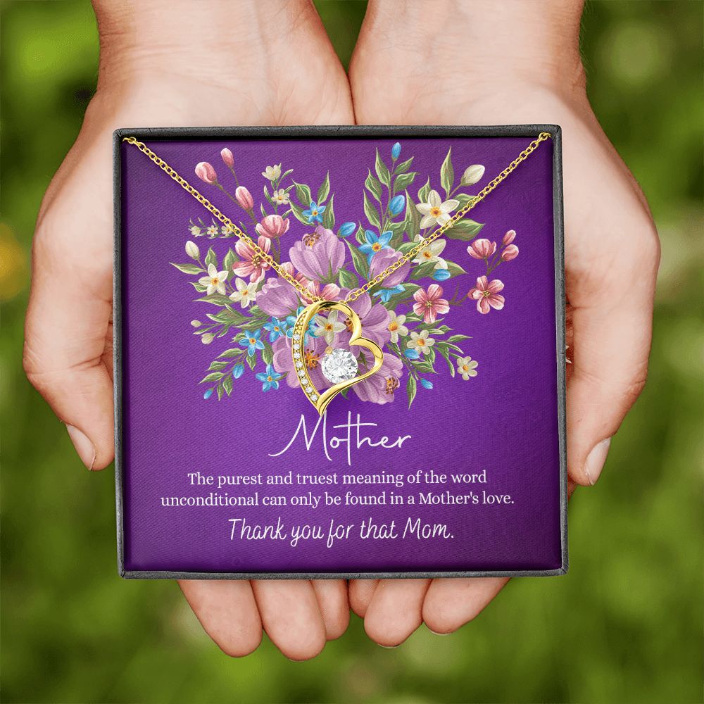 Happy Mother's Day Gift for Mom from Daughter Message Card Necklace Gift Idea Mother Jewelry Mom Necklace from Daughter To My Mom Love Knot Necklace Pendant Forever Love Necklace