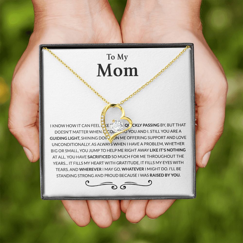 Gift for Mom from Daughter Moms Birthday Meaningful Gift for Mom Wedding Gifts Forever Love Necklace