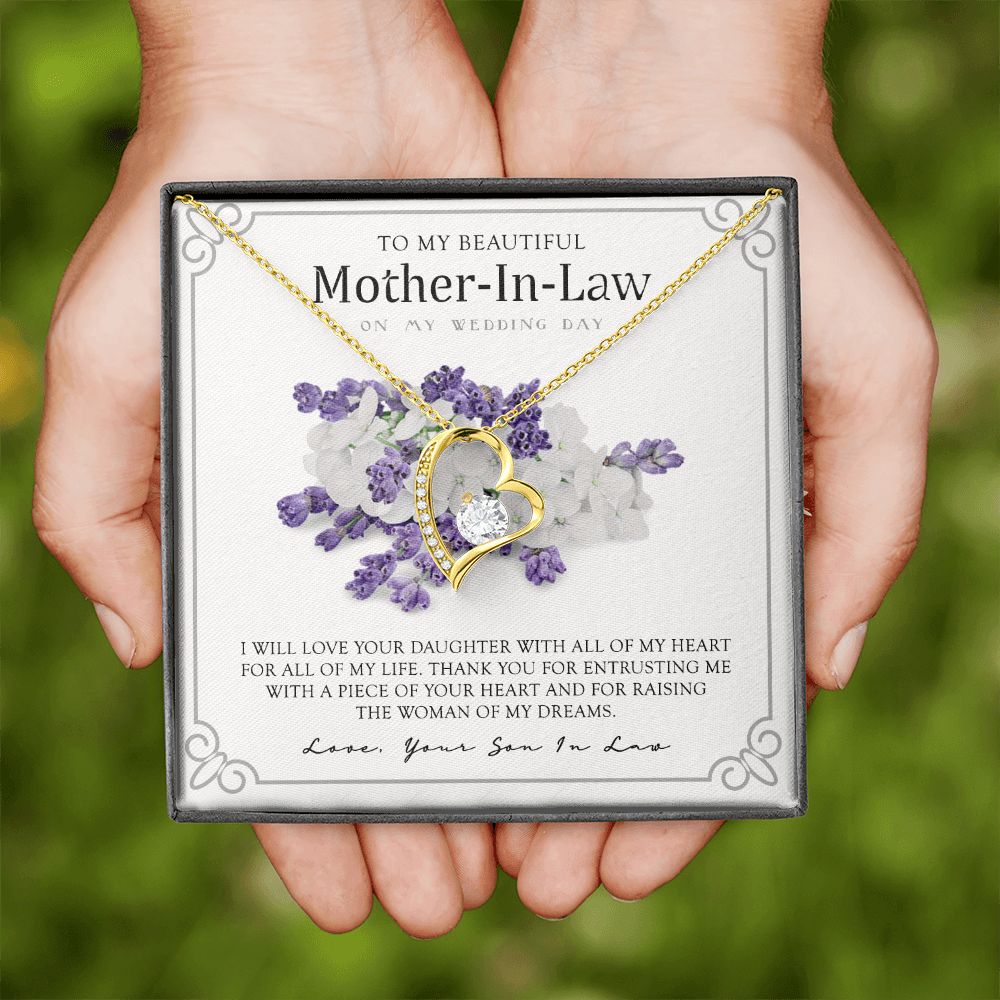 Mother in Law Necklace, Jewelry for Women, Future Mother in Law Gifts from Daughter in Law, Mother of Bride Gifts For Mother in Law, Birthday Gifts For Mother In Law From Daughter In Law9 Forever Love Necklace