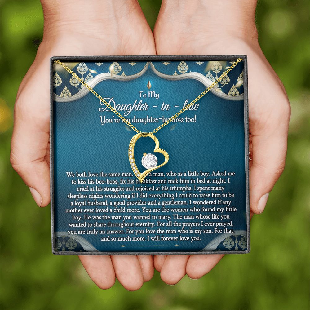 Daughter In Law Gifts Ideas, Daughter In Law Necklace, Gifts For Future Daughter In Law, Daughter In Law Birthday Gifts, Daughter-in-law Gifts From Mother In Law, Birthday Gifts For Daughter2 Forever Love Necklace