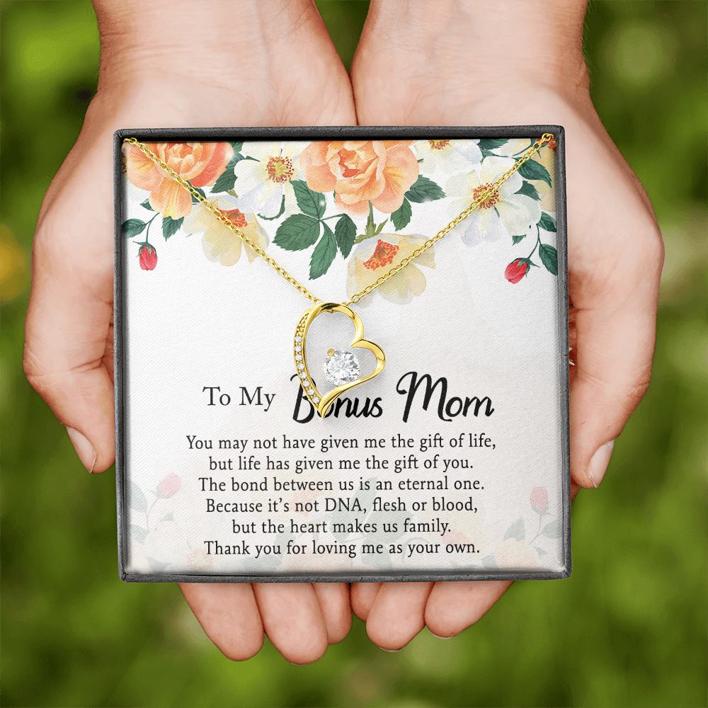 Mother Daughter Necklace as Daughter Gift from Mom, Mom Necklace as Christmas Gift for Mom from Son, Birthday Gift for Mother in Law Necklace, Bonus Mom Gifts for Step Mom Necklace5 Forever Love Necklace