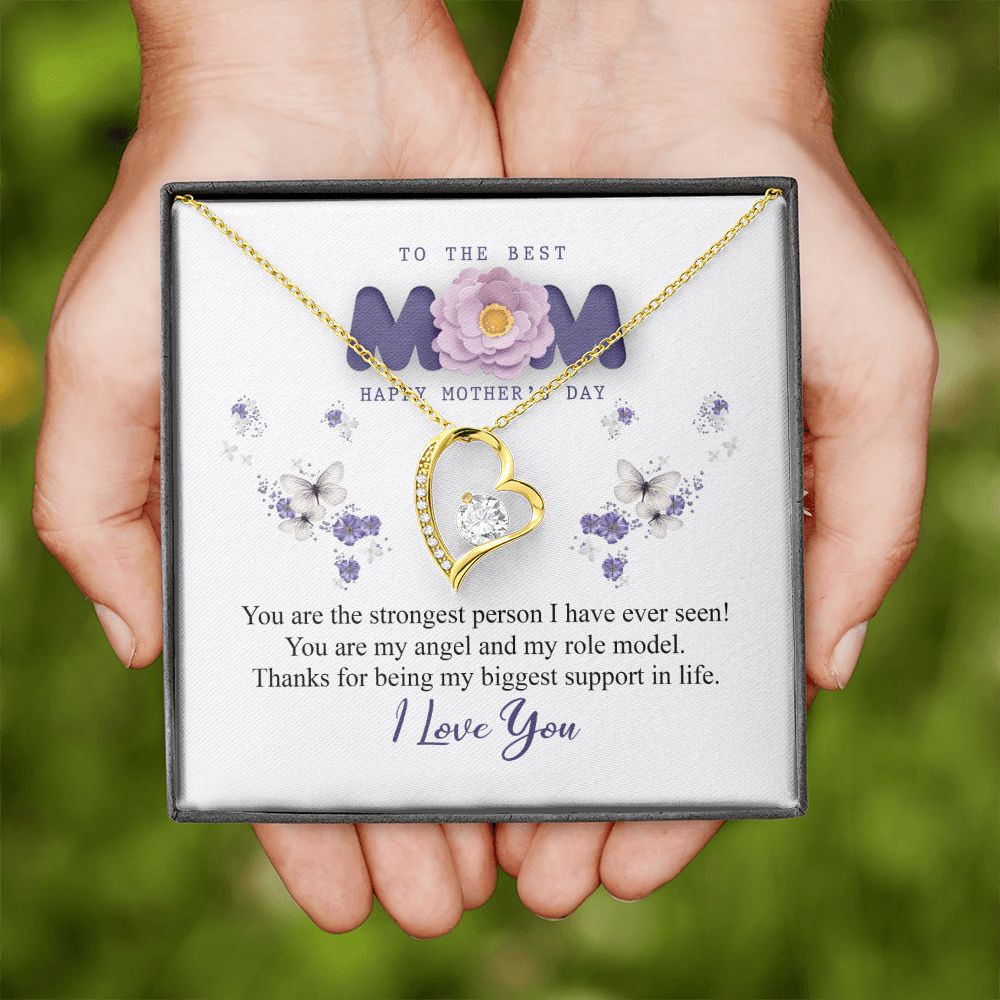 To The Best Mom Necklace, Best Mom Gifts, Mothers Day Gifts, Birthday Gift For Mom Forever Love Necklace