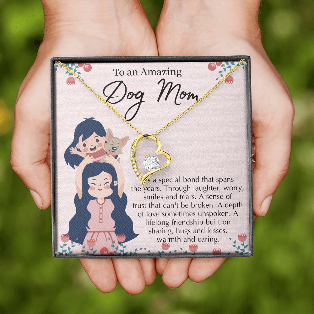 Love Knot Necklace, Dog Mom Gift For Mother's Day, Dog Mom Necklace For Women, Dog Mama Sentimental Gift, Dog Lover Gifts For Her, Unique Forever Love Necklace