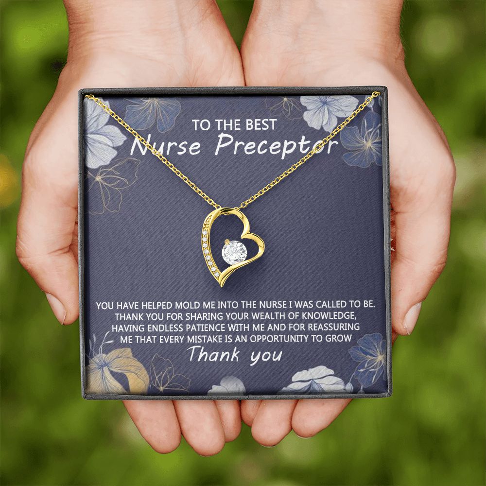 Congratulations Jewelry Necklace, Nurse Preceptor Gift, nurse preceptor Jewelry thank you Card Necklace To The Best Nurse Preceptor Necklace On Graduation Gift Necklace Graduation Gift for Her Forever Love Necklace
