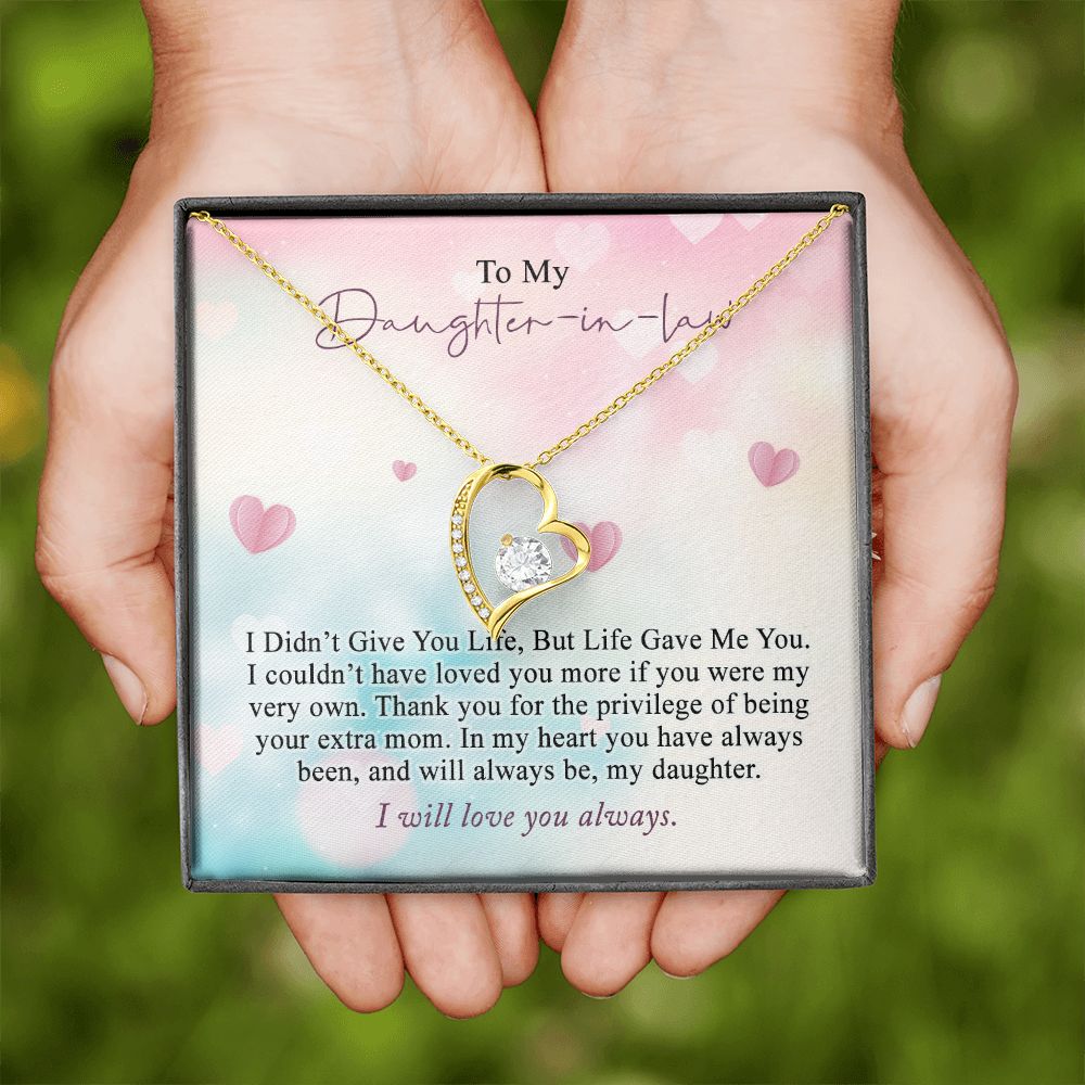 Daughter In Law Gifts Ideas, Daughter In Law Necklace, Gifts For Future Daughter In Law, Daughter In Law Birthday Gifts, Daughter-in-law Gifts From Mother In Law, Birthday Gifts For Daughter5 Forever Love Necklace