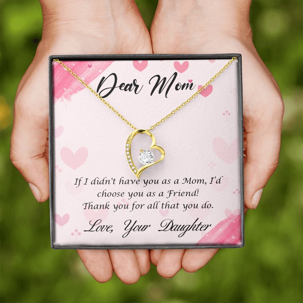 To My Mom Necklace, Gift For Mom, Mother's Day Gift from Daughter, Mom Jewelry Gift for Mothers Day, Birthday Gift for Mother, Moms Gift from Daughter Son, Necklace for Mom Mother 10 Forever Love Necklace