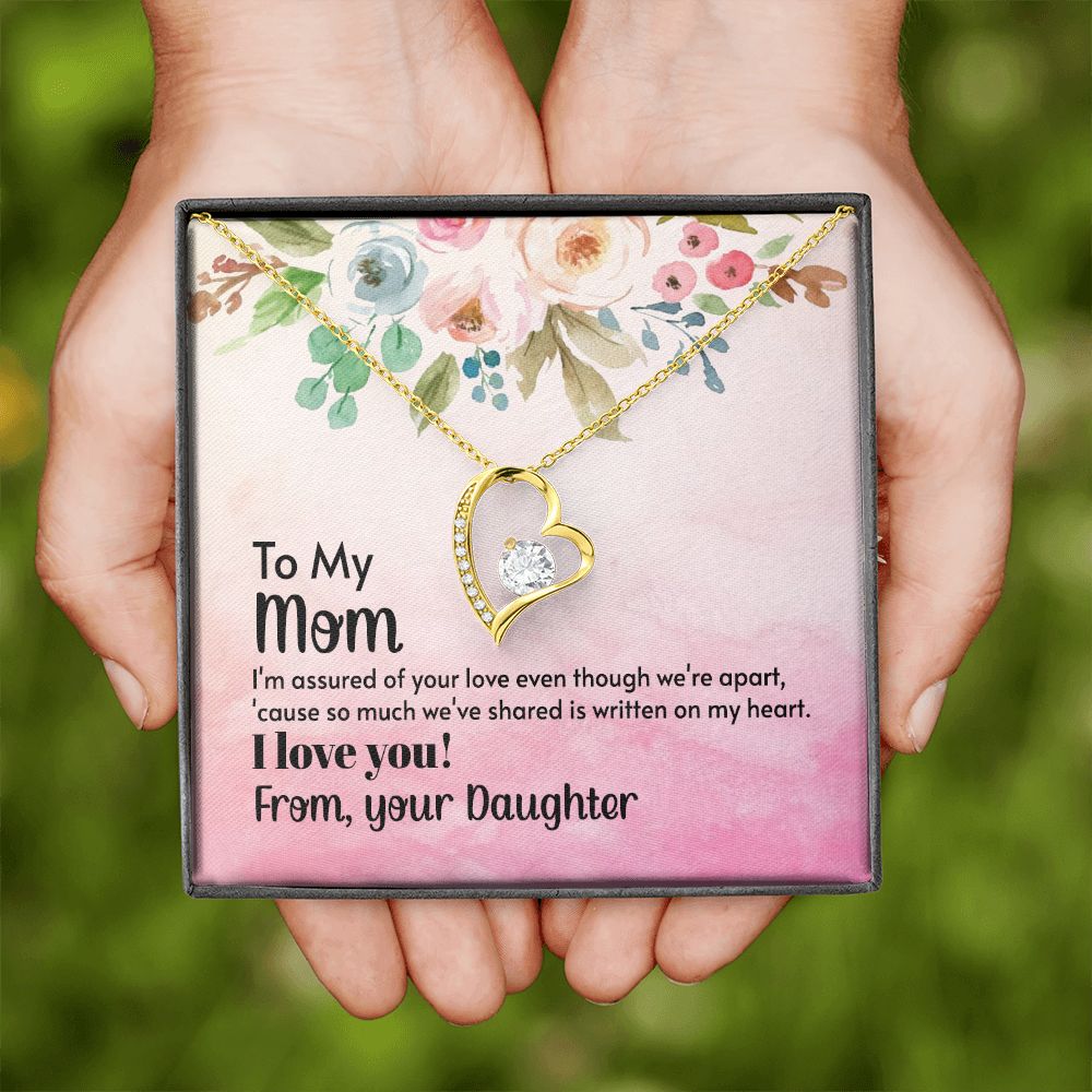 To My Mom Necklace, Gift For Mom, Mother's Day Gift from Daughter, Mom Jewelry Gift for Mothers Day, Birthday Gift for Mother, Moms Gift from Daughter Son, Necklace for Mom Mother 21 Forever Love Necklace