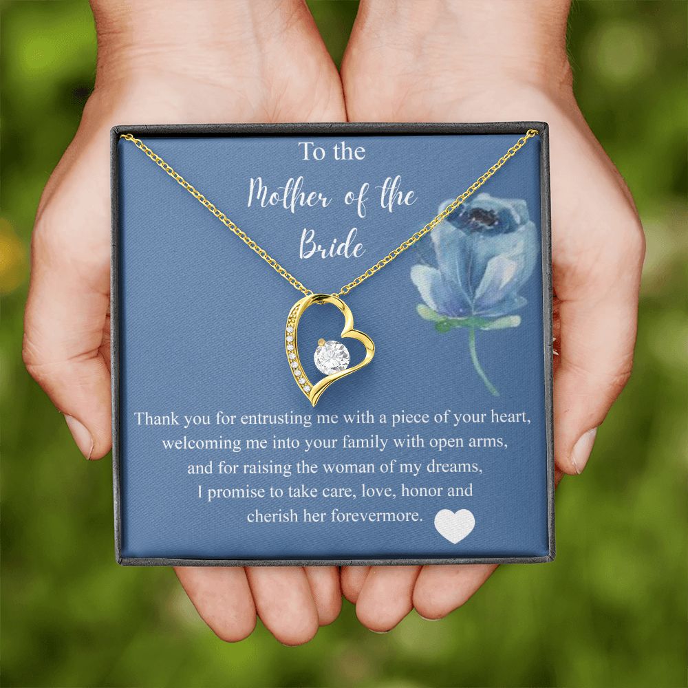 Mother Of The Bride Gift From Groom, Alluring Beauty Necklace, Future Mom Forever Love Necklace